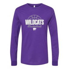 Blue Springs 2023 Basketball WILDCATS Long-Sleeve T (Team Purple)