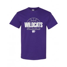Blue Springs 2023 Basketball WILDCATS Short-sleeved T (Purple)