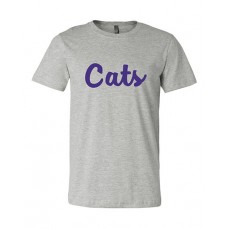 Blue Springs 2023 Football CATS D7 Bella Canvas Short-sleeved T (Athletic Heather)