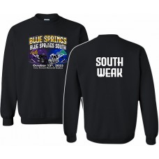 Blue Springs 2023 Football BSvBSS Crewneck Sweatshirt (Black)