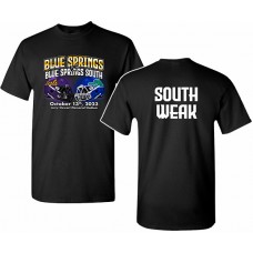 Blue Springs 2023 Football BSvBSS Short-sleeved T (Black)