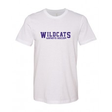 Blue Springs 2023 Soccer Bella Canvas Short-sleeved T WILDCATS (White)