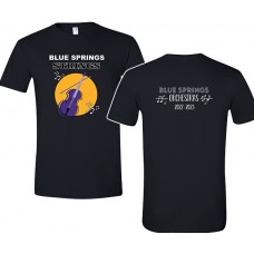 Blue Springs 2023 Orchestra Short Sleeve Tee (Black)