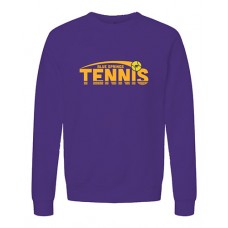 Blue Springs 2023 Tennis Bella+Canvas Sweatshirt CAT HEAD (Team Purple)
