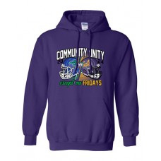 Blue Springs 2024 Football COMMUNITY Hoodie (Purple)