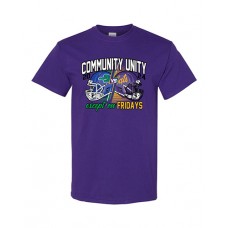 Blue Springs 2024 Football COMMUNITY Short-sleeved T (Purple)