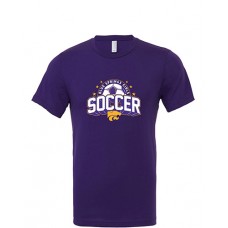 Blue Springs 2024 Girls Soccer Bella Canvas Short-sleeved T (Team Purple)