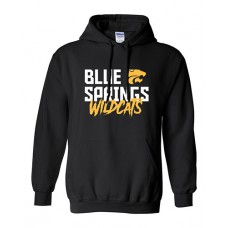 Blue Springs 2024 Wildcats BLOCK Hoodie (Black)